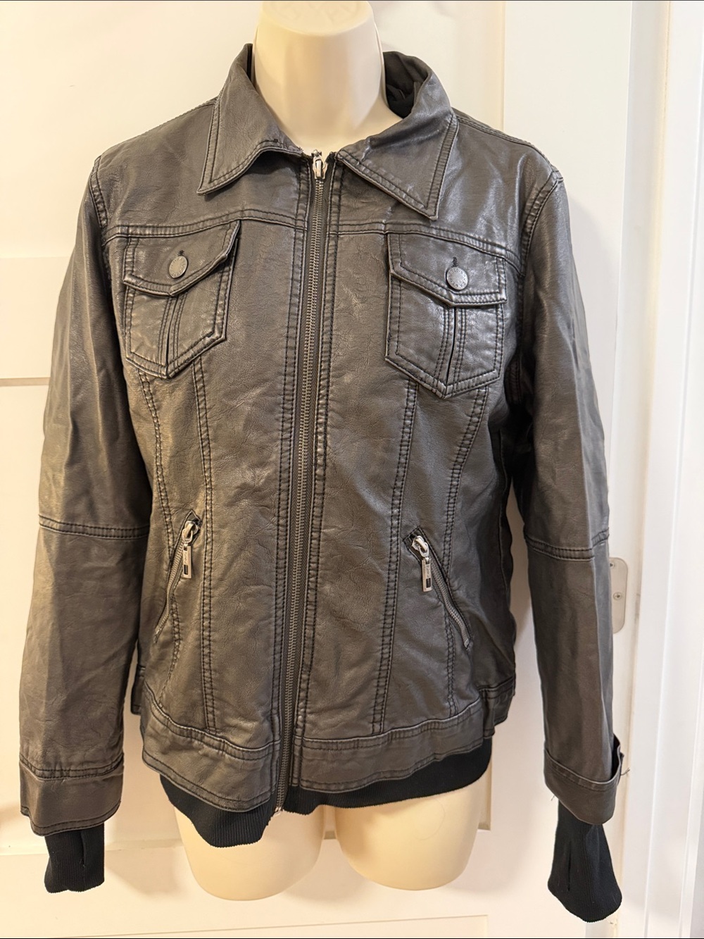 Lock & Love Faux Leather Jacket